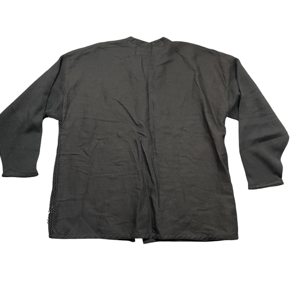 Marisa Christina II 1X New w/ Tags Black Sweater‎ 100% Cotton Embroidered - Picture 6 of 6